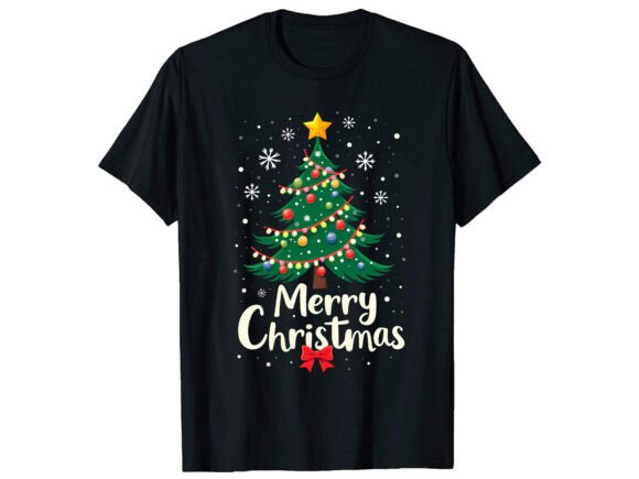 Christmas Tree Celebration - Merry Graphics for T-Shirt Designs