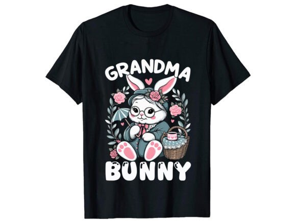 Grandma Bunny T- Shirt Design: Graphics for Modern Bloggers