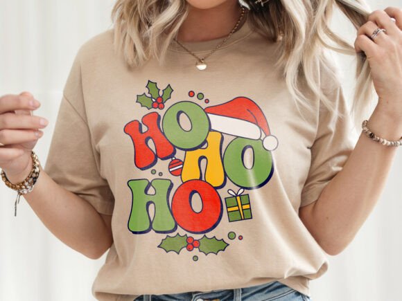 Ho Ho Ho Christmas Png T-Shirt Design for Branding and Marketing