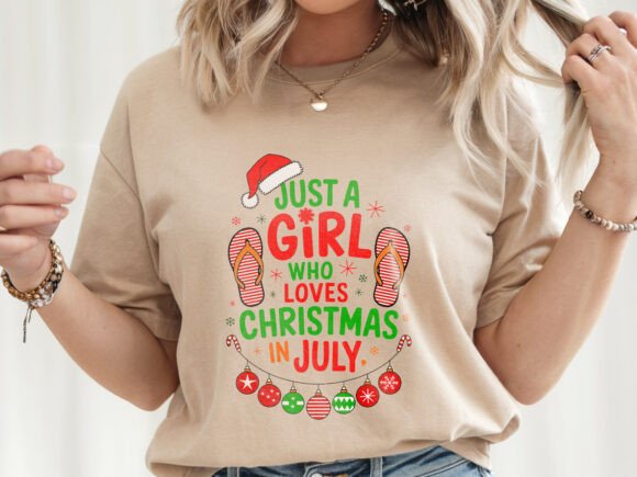 Just a Girl Who Loves Christmas T-Shirt Graphics