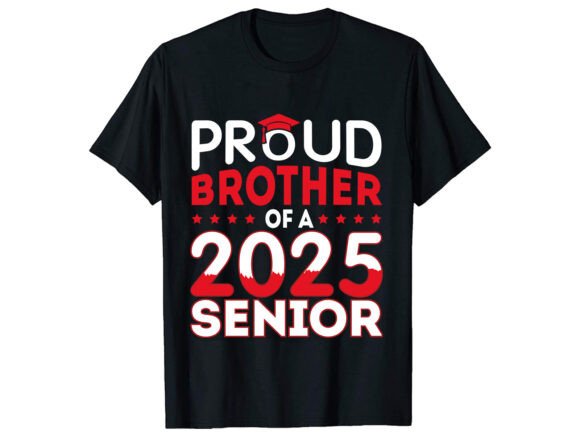 Proud Brother of Brother T-Shirt Design Graphics for Real Crafts
