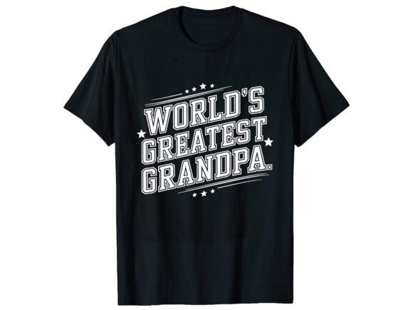 World's Greatest Grandpa T-Shirt Design for Branding